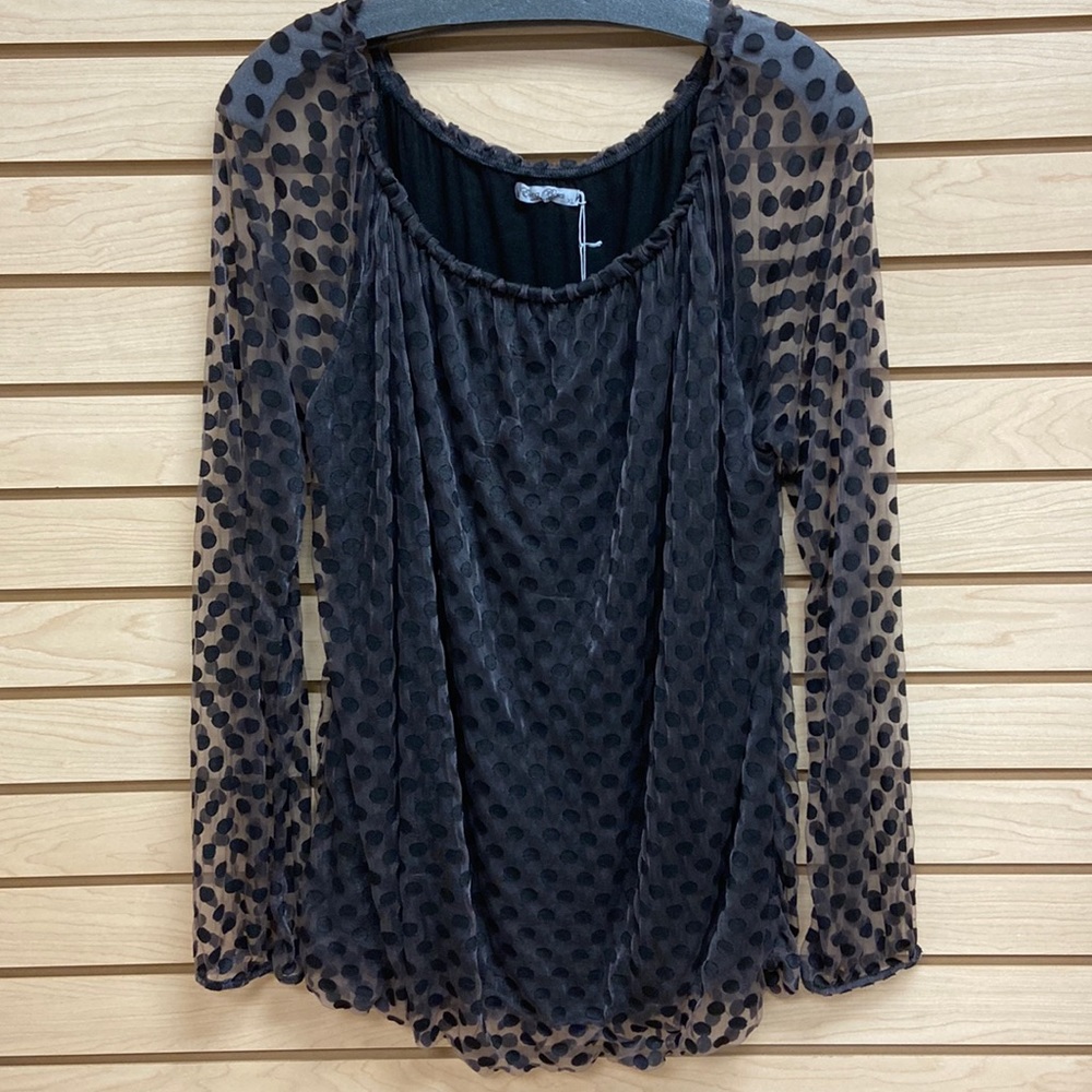 Elena Baldi women fancy blouse made in Italy Size XL